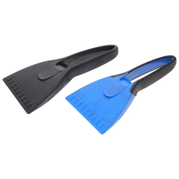 Healifty 2-Pack Heavy Duty Plastic Car Ice Scrapers for Snow and Frost Removal, Multifunctional Winter Windshield Tools