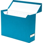 Bigso Lovisa Fiberboard Label Frame 12 File Storage Box | White