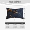 thumbnail image 4 of Daiia Elegant Gold Scrollwork Bedding Waterproof Pillow Protector Zippered Queen – Bed Bug Proof Pillow Encasement-16"x24", 4 of 6