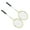 Yellow, variant on Badminton Racket with Anti Slip Grip, Portable Badminton Racquet Set for Outdoor Game, Comes with Carrying Bag