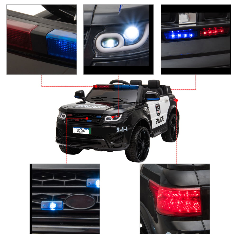 Kids Ride on Toys Police Car, Zengest 12 Volt Ride on Cars with Remote Control,Battery Powered Electric Vehicles for Boys - image 4 of 12