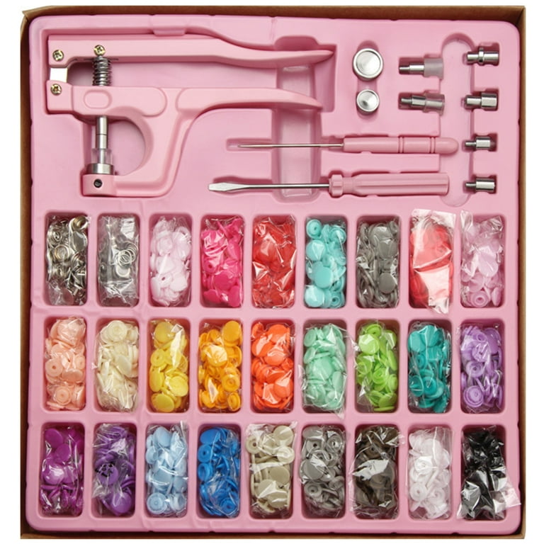 300 Sets Snap Fasteners Kit With Pliers 5 Shapes 25 Colors Resin Snaps And  Tool Set Metal Button Snap Fasteners Diy Snap Button Set For Baby C Man Jia