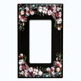 thumbnail image 5 of Metal Light Switch Plate Cover Circular Cotton Flower Feather Frame FLW025, 5 of 37