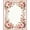 Blush Pink Ivory, Pattern 1, variant on ODIKA 8'x10' Washable Area Rug Durable, Non-Slip Pink Bedside Vintage Gingham Border Tug Throw Dorm Rig Shack for Living Room, Under Sectional, Family