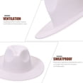 thumbnail image 5 of BEADCEST Sombrero Fedora De Con Ancha Para Y Mujer Ideal Para Y Fiestas, 5 of 5