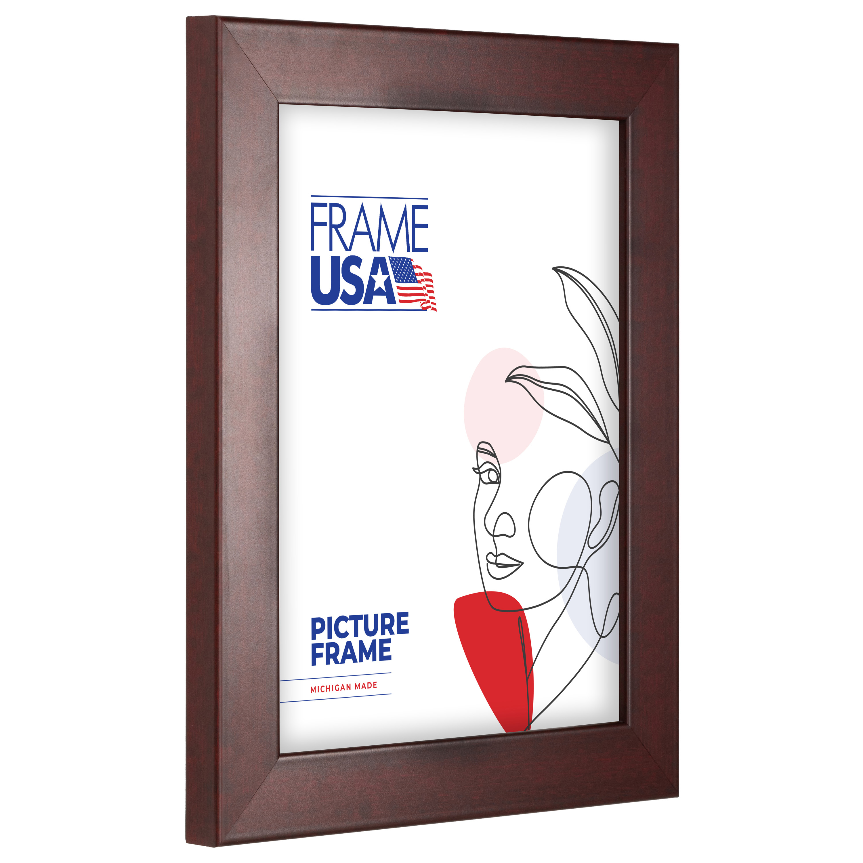 18x24 Picture Frame Red Corporate, 26039, 1.25 Inch MDF, Plexiglass, Wall Display