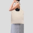 thumbnail image 4 of Unique Bargains Canvas Tote Bag Canvas Shoulder Bag Personalized Reusable Handbag Beige, 4 of 5