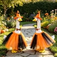 thumbnail image 6 of Sruoe Halloween Porch Goose Outfits, 23" Witch Hat Bow Skirt Outfit Porch Goose Clothes for Lawn Yard and Patio Decoration, Lawn Goose Clothing for Cement Lawn Goose Outfit, Garden Goose Costume, 6 of 6