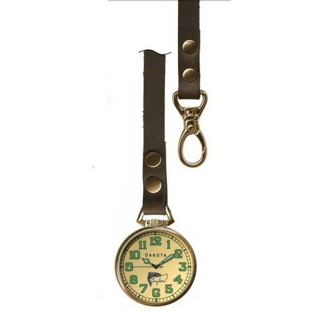 Fisherman's Classic Pocketwatch with Handmade American Leather
