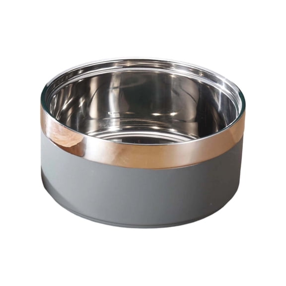 Stainless Steel Pet Bowl Customizable Name Embossed Non Silicone Base Durable for Dog Cat Food Water Feeding
