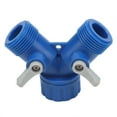 thumbnail image 3 of Y-Shaped Connector, Y-Shaped Hose Connector, ABS Garden Water Hose High-strength Acid-proof Two-way Valve Distribution Interface For Gardening Garden, 3 of 8