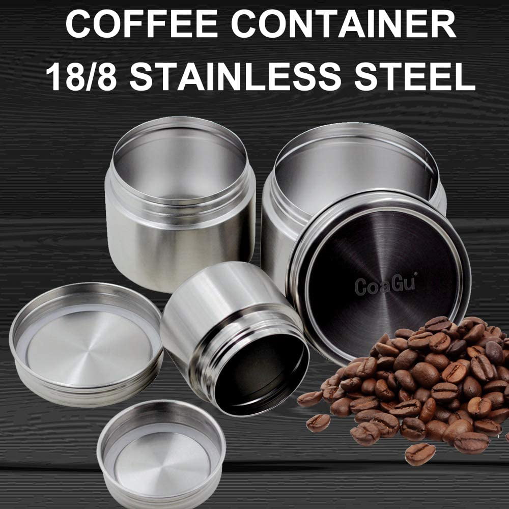 CoaGu 24oz Airtight Coffee Container 18/8 Stainless Steel Lunch Contai