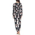 thumbnail image 3 of Suhoaziia Cute Nightwear for Women Sleepwear Snug-Fit Happy Christmas Loungewear Comfy Fall Winter Warmth Outfits,Fit for Adult Size 6XL Multi-Saeson 2PCS Nightwear, 3 of 5