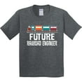 thumbnail image 3 of Inktastic Future Railroad Engineer Train Youth T-Shirt, 3 of 5