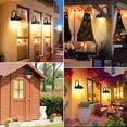 thumbnail image 6 of Auzev Solar Barn Lights Outdoor Solar Wall Mount Lights with 3 Lighting Modes & Motion Sensing, Waterproof Outdoor Solar Shed Light for Barn, Shed, Chicken coop, Patio 1 Pack, 6 of 9