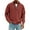 Wine, variant on Men's Casual Style Quarter-Zip Collar Hoodie - Burgundy, Size L