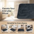 thumbnail image 5 of REGALWOVEN Shaggy Bathroom Rugs, Non-Slip Absorbent Bath Mat, Ultra Soft Microfiber Plush Shower Carpet for Machine Washable Dark Grey 24" x 16", 5 of 5