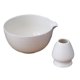 thumbnail image 4 of 2 cuencos tradicionales para matcha con soporte para batidor, de cerámica de 500 ml, para mesa. Blanco, 4 of 9