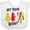 AA-White, variant on Inktastic Hey There Buddy with Ketchup Mustard and Hot Dog Boys or Girls Baby Bib