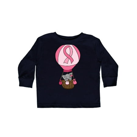 

Inktastic Pink Awareness Elephant Gift Toddler Boy or Toddler Girl Long Sleeve T-Shirt
