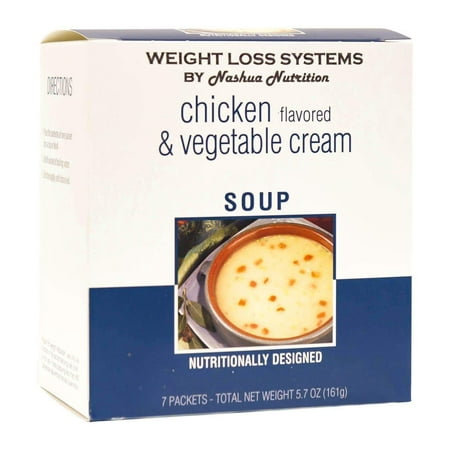 Weight Loss Systems Soup - Chicken & Vegetable Cream - High Protein 12g - Low Calorie - Low Fat -