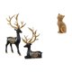 thumbnail image 1 of Escultura De Resina De Reno, Alce, Ciervo, Gato, Estatua De Animal, Colección Para Armario, Mesa, Boda, Inauguración De La Casa, Entrada, Estantería, Sala De Estar, Dormitorio, 1 of 8