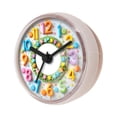 thumbnail image 3 of hengtong Bathroom Shower Clock Educational Clock Colorful Modern Compact Small for Mirror white, 3 of 10