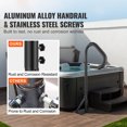 thumbnail image 2 of SKYSHALO Hot Tub Handrail Spa Side Handrail 360 Rotatable 48"-63" Adjustable Height, 2 of 9