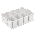 thumbnail image 3 of Botella de condimentos para el hogar, Caja de almacenamiento de condimentos 8 en 1, contenedor de especias resistente portátil a prueba de polvo para Blanco, 3 of 8