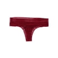 thumbnail image 2 of CALVIN KLEIN Intimates Maroon Solid Everyday Thong Size: S, 2 of 2