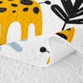 thumbnail image 5 of Erosebridal Elephant Twin Quilt Set for Boys Girls, Colorful Safari Twin Coverlet Set, 2-Piece 1 Bedspread and 1 Pillowcase, 5 of 7