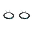 thumbnail image 1 of Sonducket Pulseras a juego de moda ajustable negro Rock exquisitas cuentas de oración accesorios de mujer para Yoga África turquesa Type1 NO1, 1 of 6