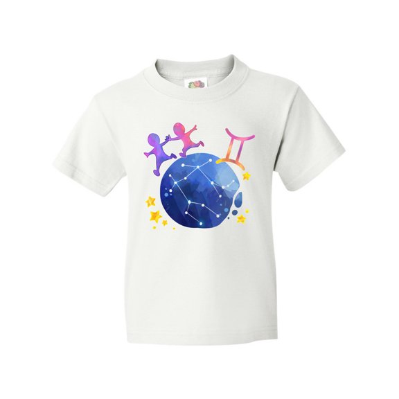 Inktastic Gemini Constellation Zodiac Sign Illustration Youth T-Shirt