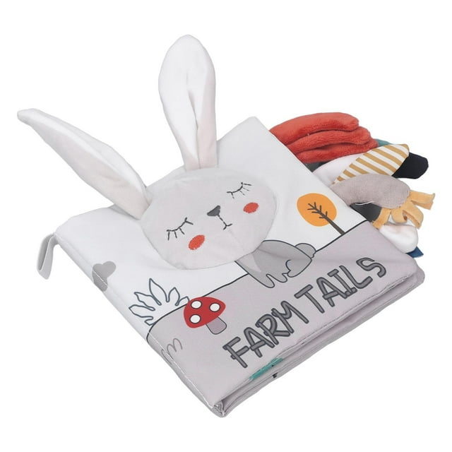 Baby Crinkle Book, Tear Resistant Soft Baby Cloth Book Portable for Travel for Infant Type 1,Type 2,Type 3