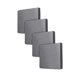thumbnail image 3 of 4 Piezas Funda de Cojín para Sofá Elástica Protector de Muebles Decorativa para Sala de Estar Material Seda de Leche Adecuada para Uso en Hogar Oficin Gris, 3 of 8