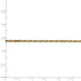 thumbnail image 5 of 14K Yellow Gold 2.15mm Diamond Cut Extra-Light Rope Chain 20 Inch, 5 of 6