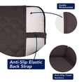 thumbnail image 3 of Funda de sofá PureFit reversible acolchada resistente al agua, color chocolate, 3 of 7