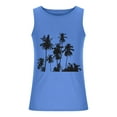 thumbnail image 4 of ZCFZJW Men's Muscle Shirts Sleeveless Quick Dry Summer Tropical Palm Tree Print Big and Tall Regular Fit Casual Sport Gym Workout Tank Top Blue L, 4 of 5