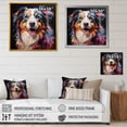 thumbnail image 4 of Designart "Aura Of The Australian Shepherd II" Animals Dog Floater Framed Wall Decor, 4 of 5