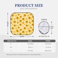 thumbnail image 7 of Lsque Yellow White Striped Sunflower 2 PCS Windshield Sun Shade | CarFoldable Window Covers | Car Accessories Reflect UV for Universal Cars SUV Truck | Large, 7 of 7