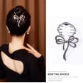 thumbnail image 3 of 2 Pcs Pinces à Cheveux Papillon, Pince à Cheveux Papillon, Pince à Cheveux Fixe Queue de Cheval Haute pour Femmes Filles Épingle à Cheveux Nœud, 3 of 5