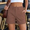 thumbnail image 5 of MLCDZ Cargo Shorts for Women Trendy Casual Summer Chino Shorts Stretchy Lightweight Baggy Outdoor Golf Hiking Short Pants with Multiple Pockets, 5 of 9