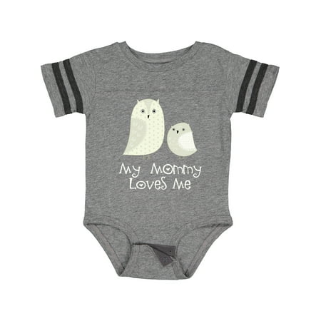 

Inktastic My Mommy Loves Me Owl Boys or Girls Baby Bodysuit