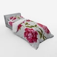 thumbnail image 3 of Ambesonne Floral Bedding Set 4 Pcs, Spring Buds Vivid Tones, Queen, Olive Green Magenta, 3 of 3
