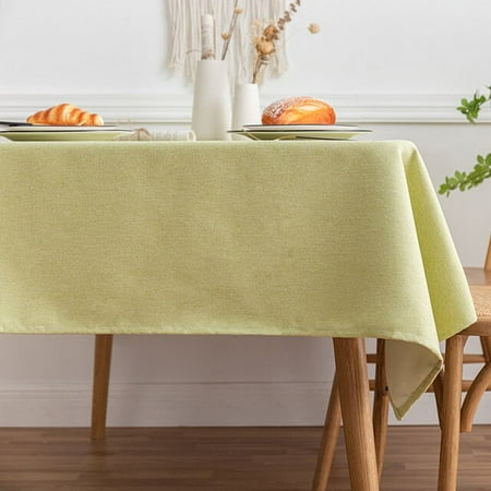 

UMMH Home Table Cloth Solid Color Imitation Cotton Linen Rectangular Tablecloth Thick Dining Desk Decor Coffee Table Cover