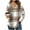 Khaki-Sweatshirt, variant on Qetyuw Plaid Hoodies for Women Knit Raglan Long Sleeve Sweatshirts V Neck Curved Hem Pullover Casual Loose Sweatshirt