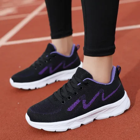 

Causal Lace Up Running Sports Shoes Comfortable Waterproof Thick Sole Sneakers Women‘s Footwear