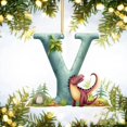 thumbnail image 2 of Riforla Dinosaur 26 Letters Acrylic Pendant Home Decoration Car Pendant Backpack Pendant Hangs Y, 2 of 4