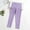 F Purple, variant on naisibaby Toddler Baby Girls Candy Color Solid Color Leggings, Kids Tight Casual Pants Black 6-7T
