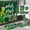 Style A, variant on 4PCS Green Christmas Bath Curtain Set, Winter Christmas New Year Bathroom Decor Set, Home Use Bathtub Fabric Bath Curtain, Washable with Hooks, Christmas Decoration(A)